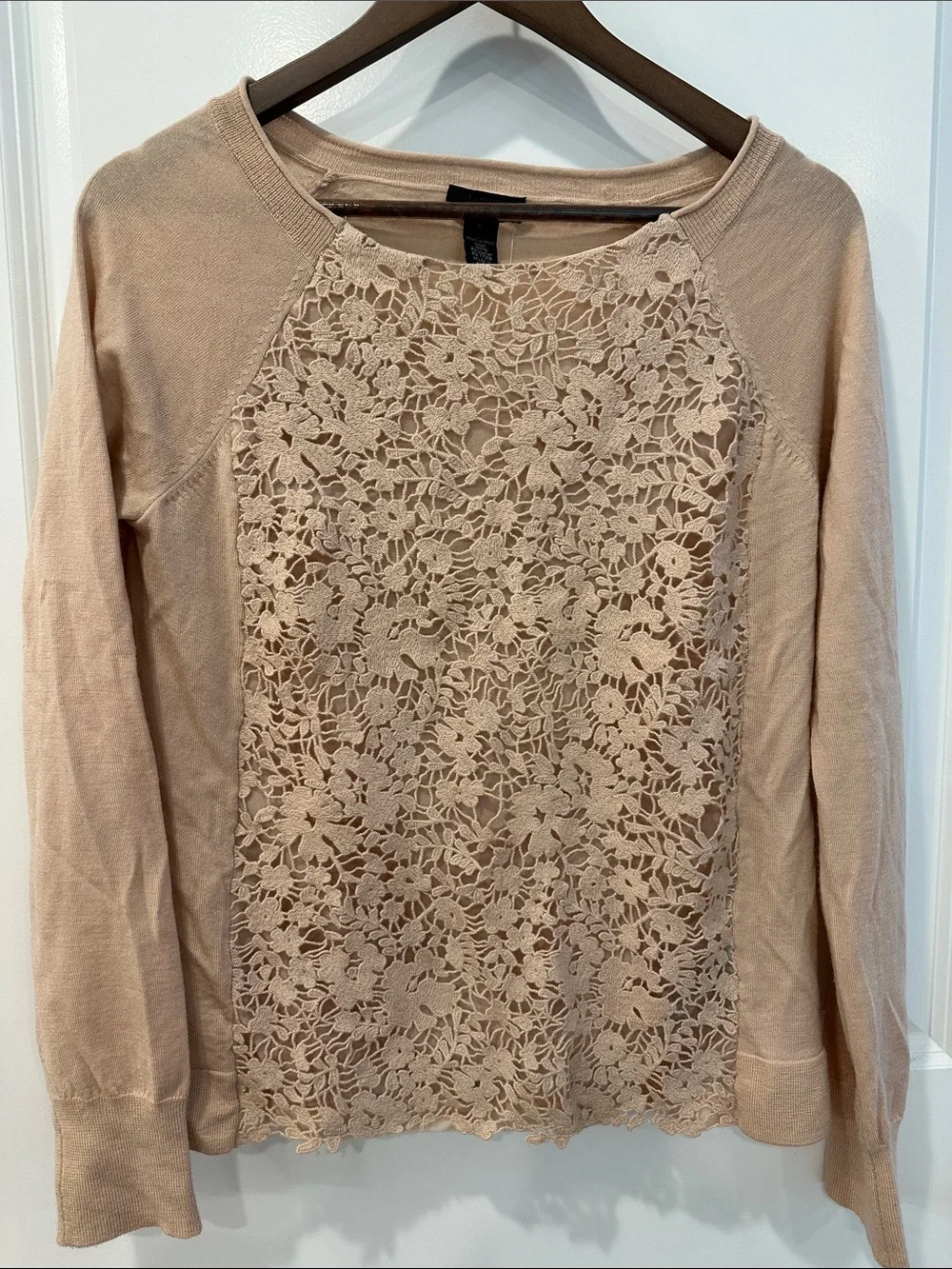 J. Crew Collection Lightweight Crewneck Sweater in Blush